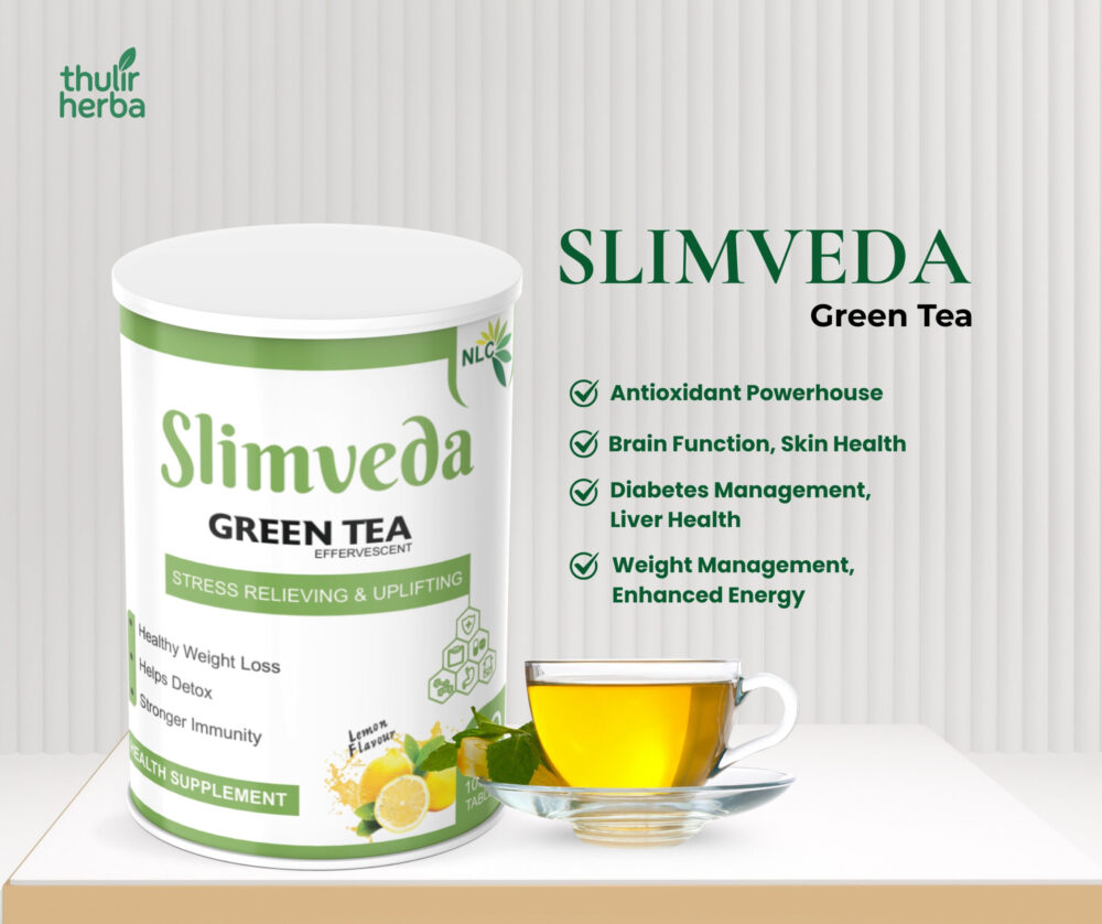 SlimVedha Tea – 60 Effervescent Tablets - Image 2